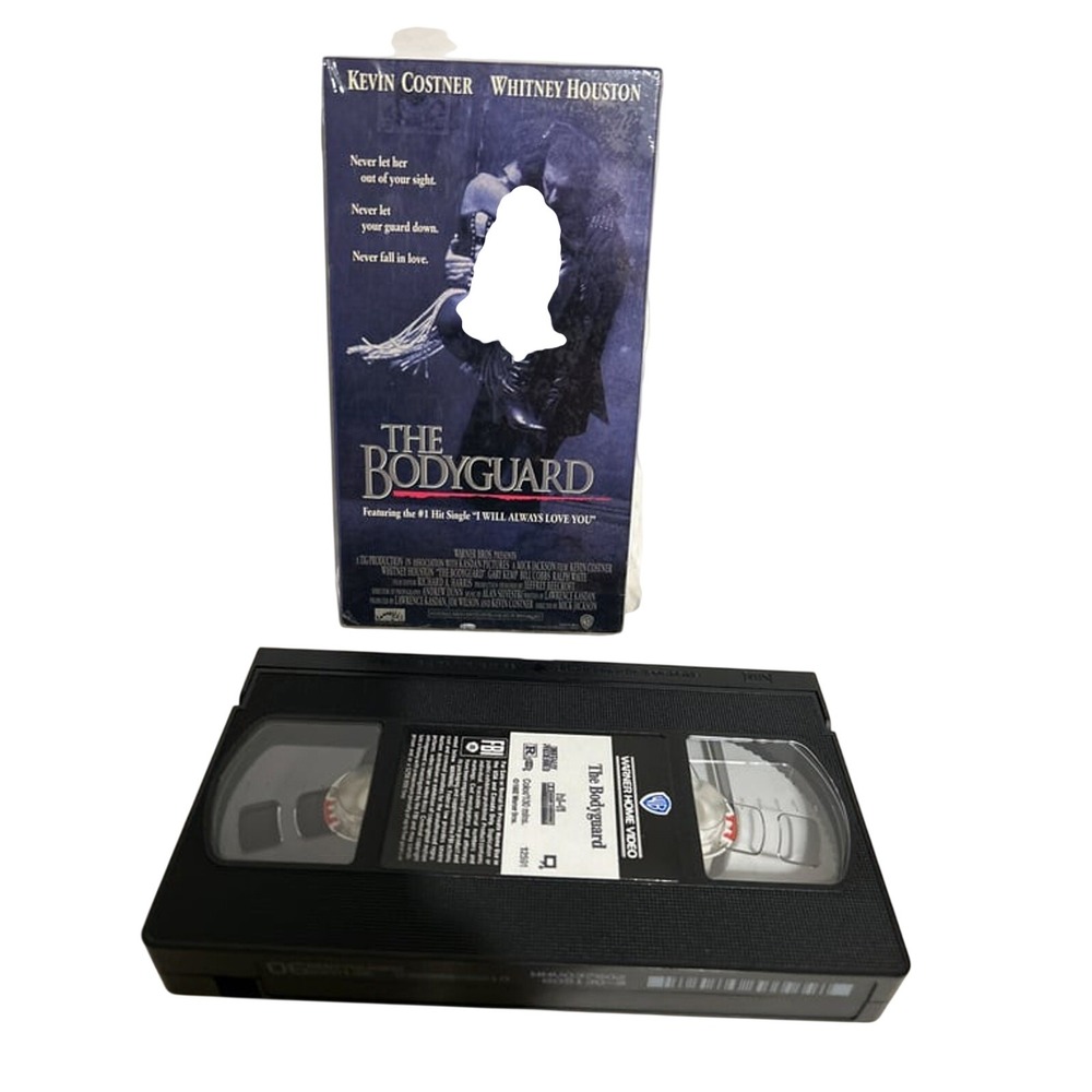 The Bodyguard‎ VHS 1992 Movie Whitney Houston Kevin Costner Warner Home Video